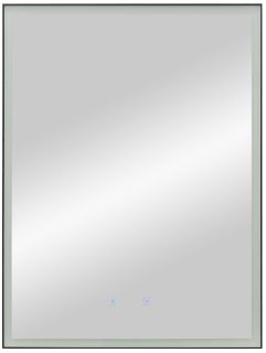 Зеркало с подсветкой и функцией антизапотевания Art&Max Arezzo 60x80см чёрный AM-Are-600-800-DS-FC-H-Nero